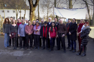 Ziehen gemeinsam in den Wahlkampf: Kandidatinnen und Kandidaten der Schrobenhausener SPD